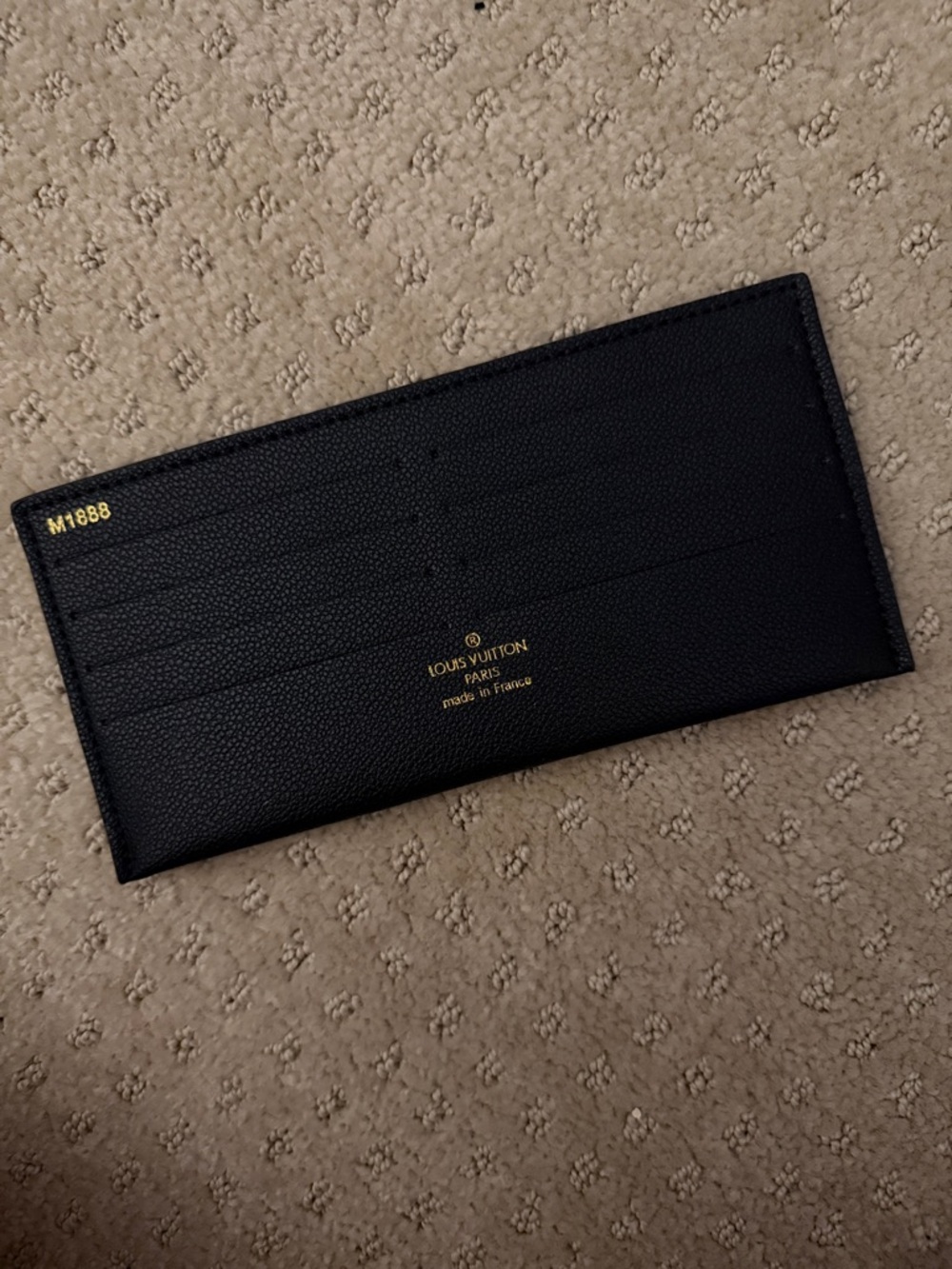 Black wallet credit card holder